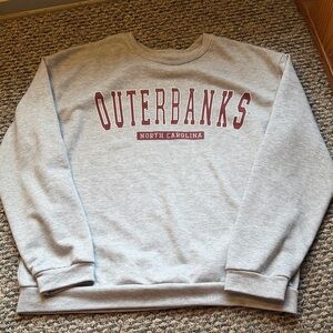 Outerbanks North Carolina Gray Crewneck Sweatshirt